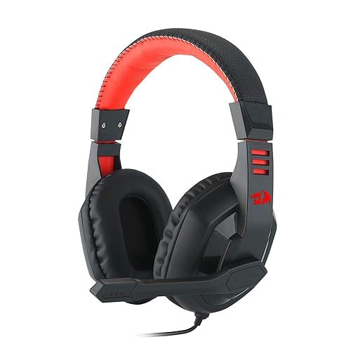 Redragon H120 Wired Over-Ear Gaming Headset (Black)