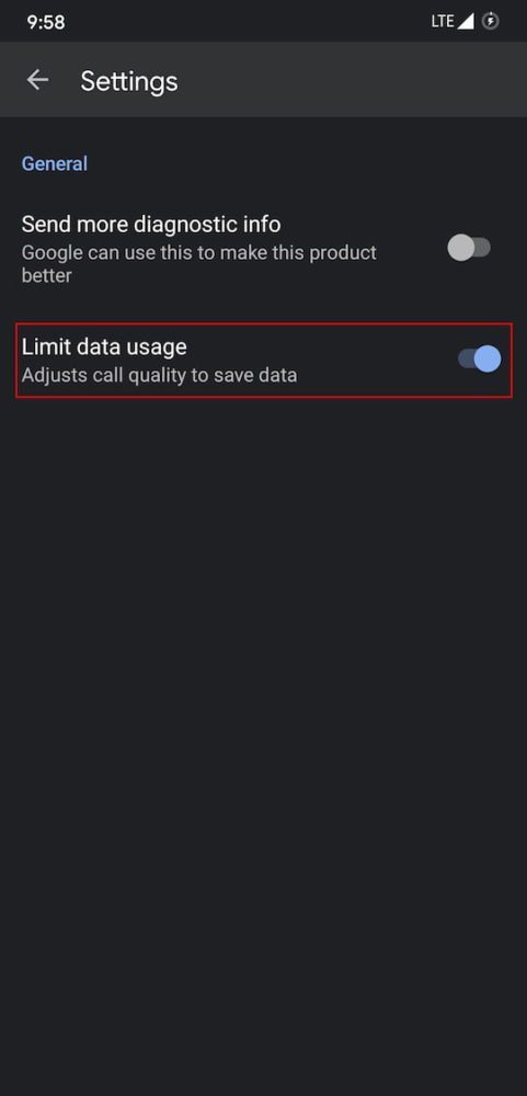 enable data saving mode